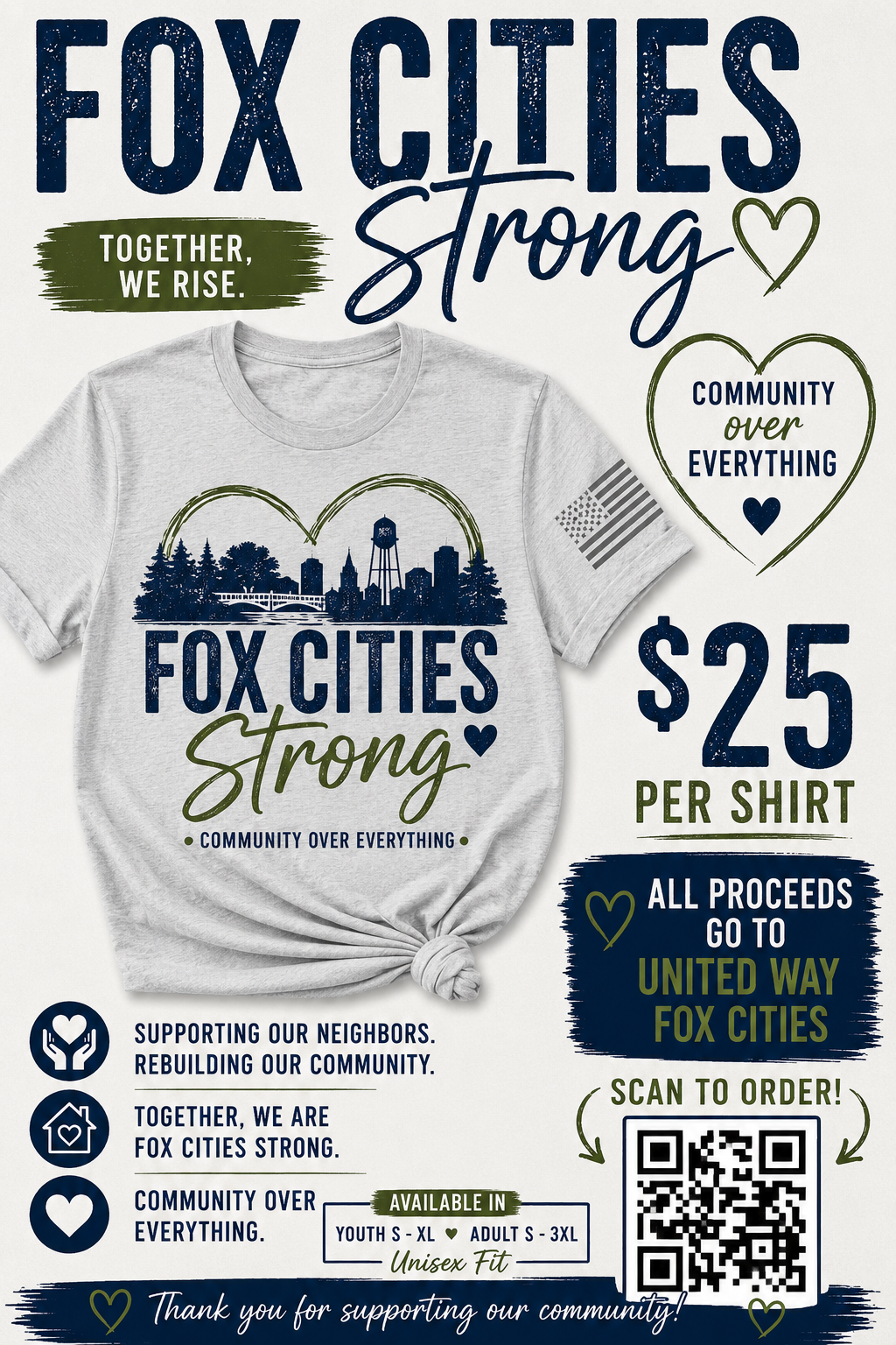 Fox Cities Strong T-shirt