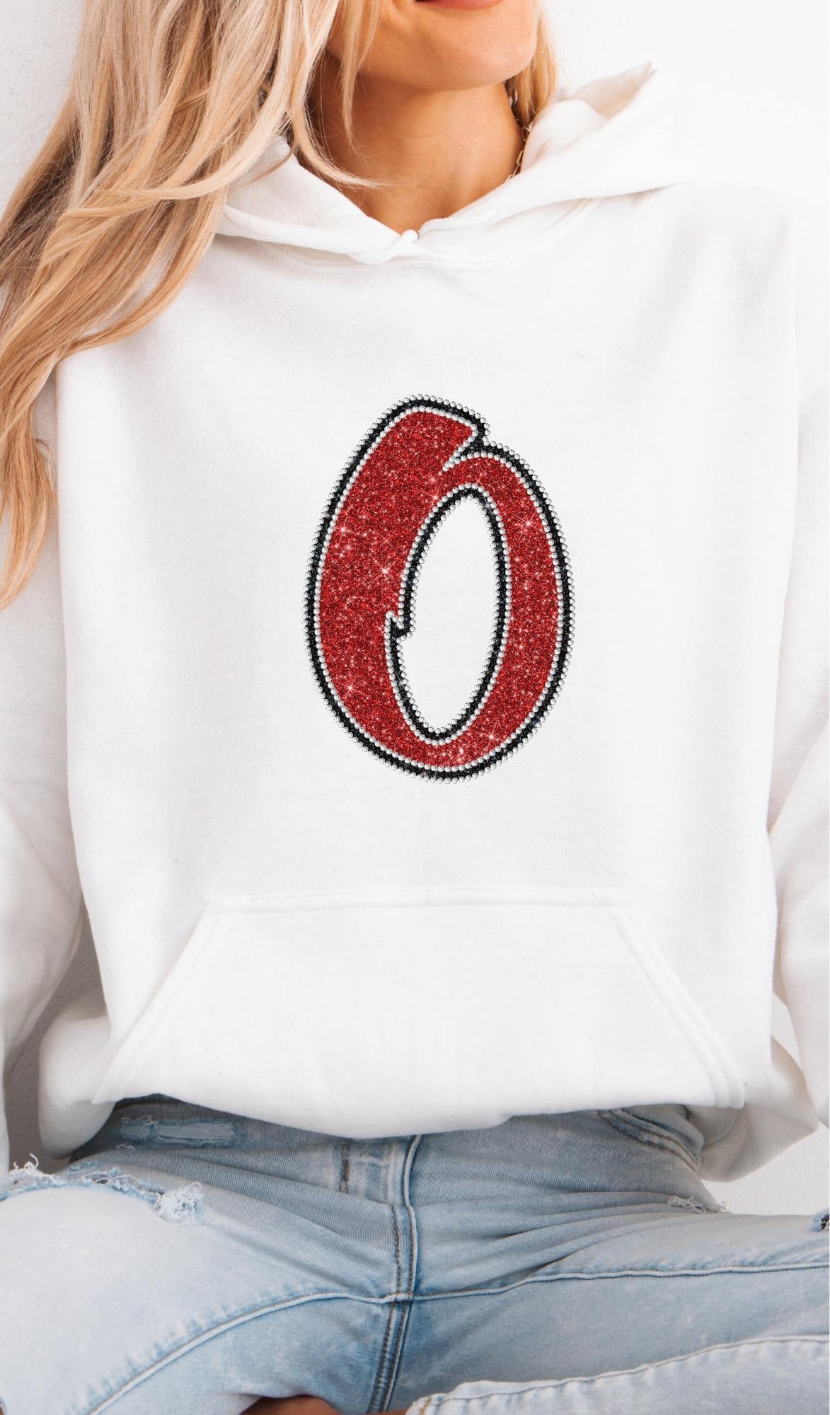 Oshkosh Bombers Glitter "O" Hoodie