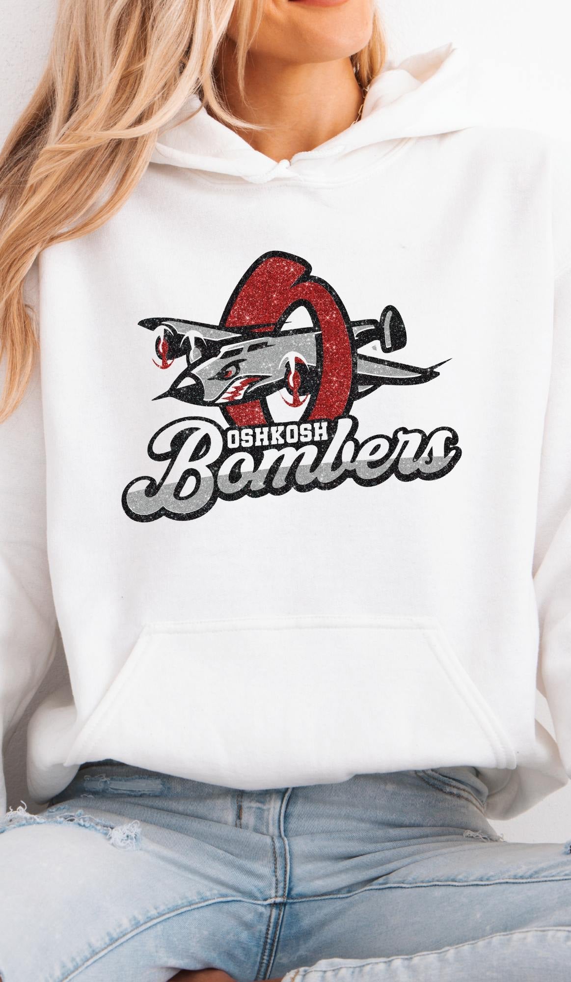 Oshkosh Bomber Glitter Hoodie