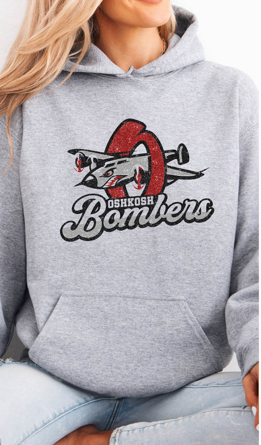 Oshkosh Bomber Glitter Hoodie