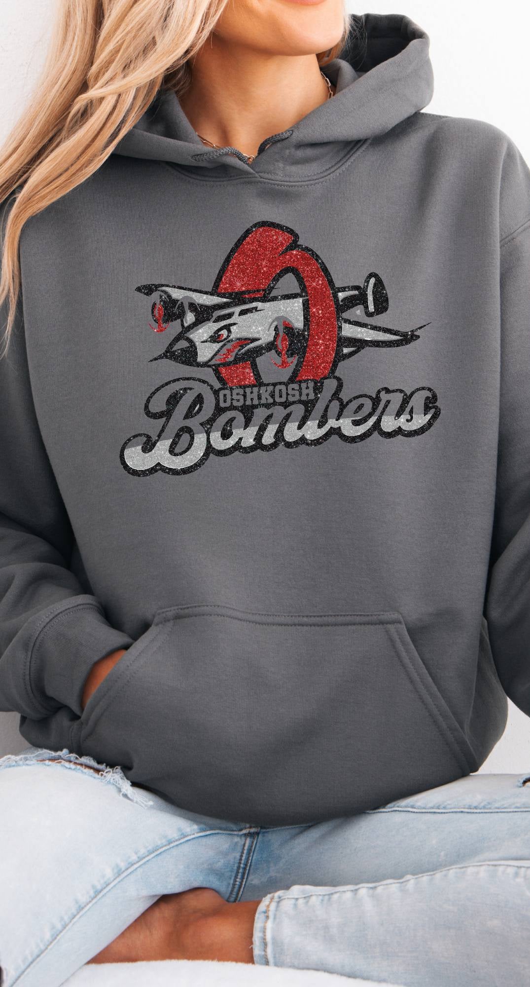 Oshkosh Bomber Glitter Hoodie